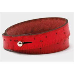 Lang WRIST RULER - 30" -75cm  Armbnd/Mlbnd -  Red
